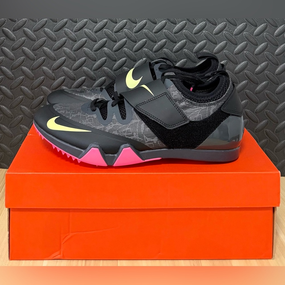 Nike Zoom Pole Vault Elite Track & Field Black Shoes‎ AA1204-004 Mens Size 10.5 - Picture 3 of 5